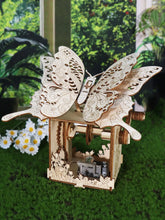 3D Holz-Puzzle - Schmetterling Spieluhr
